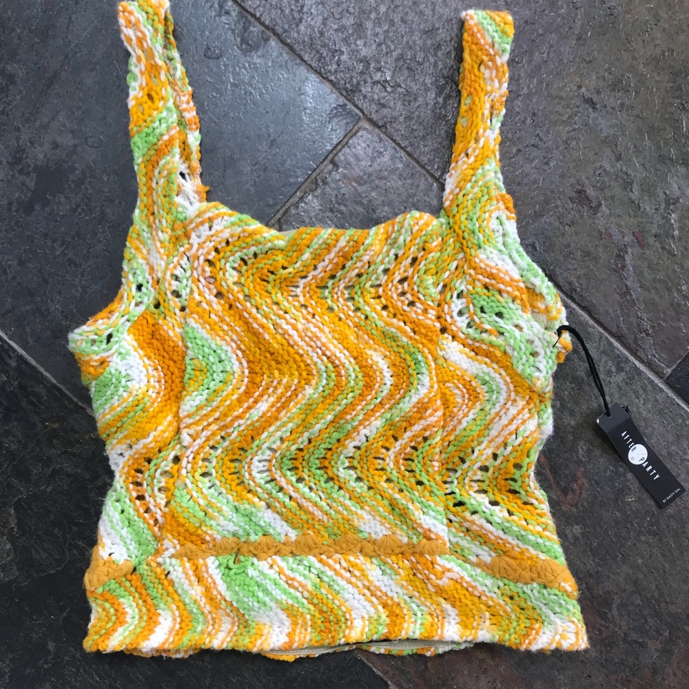 NWT Nasty Gal Vintage Crocheted Crop Tank